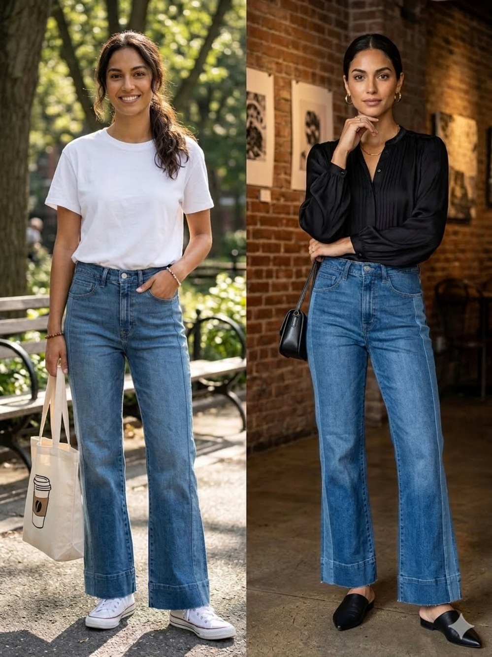 GAP Women Dark Blue Flare Jeans